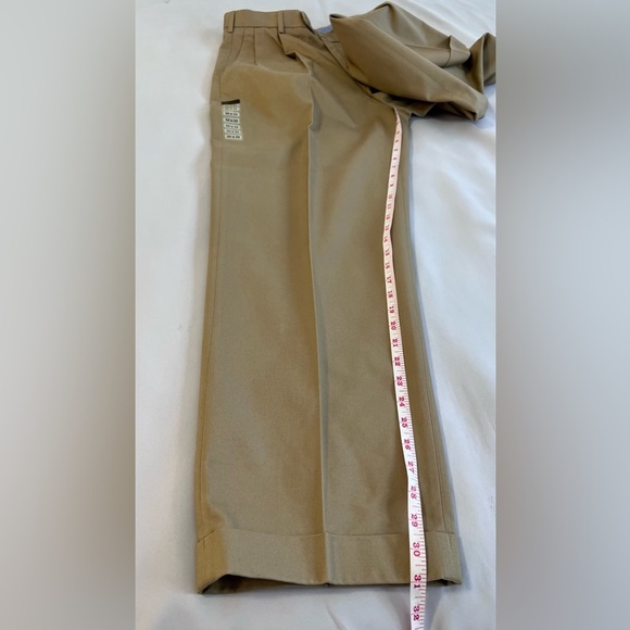 Axist Mens Dress Pants - Corporate‎ Khaki (34Wx 32) Cotton Blend - Khaki - New - Picture 5 of 12